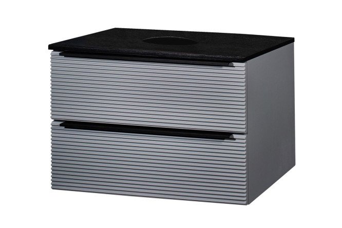 Изображение товара Тумба подвесная RUNO Орлеан 70 см серый черный