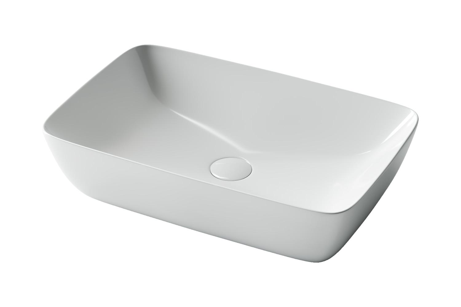 Умывальник накладной CERAMICANOVA Form CN2003 59х14х40 см