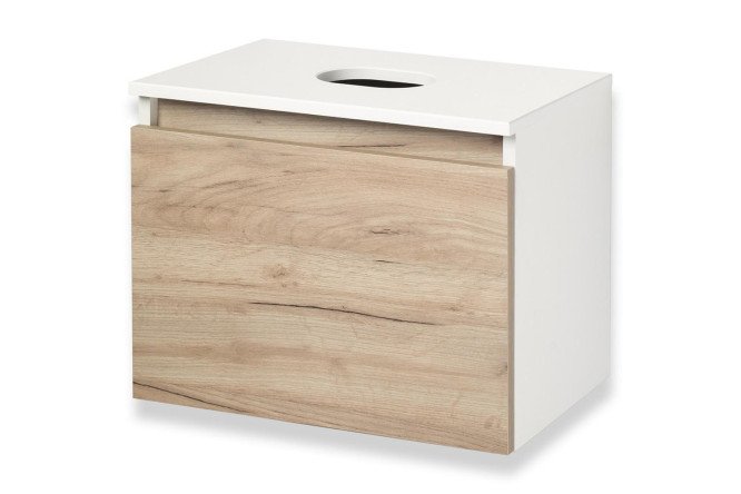 Изображение товара Тумба подвесная RUNO Бари 50 см крафтовый дуб