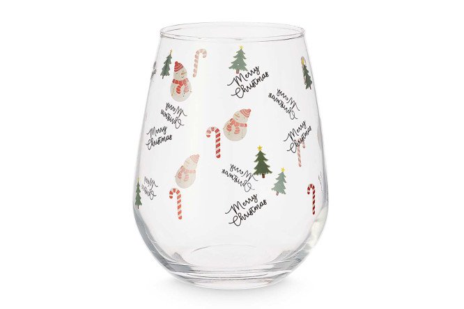 Изображение товара Стеклянный стакан HOFF Новогоднее настроение 460 мл для праздничных напитков