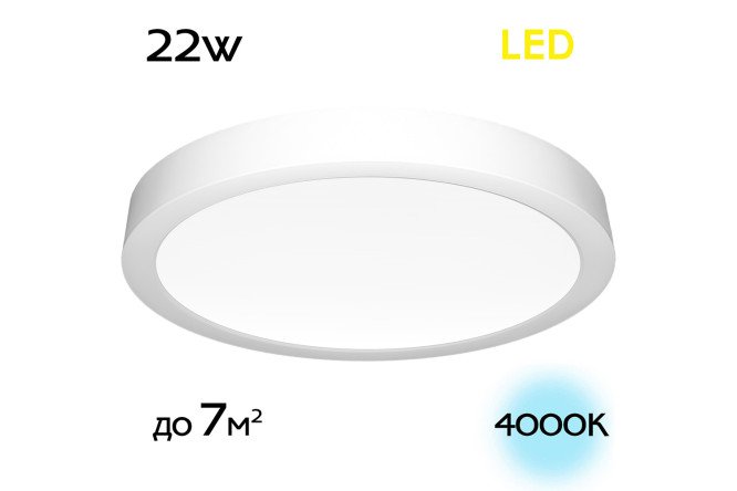 Светильник накладной CITILUX Галс 20.5x3x20.5 см, LED