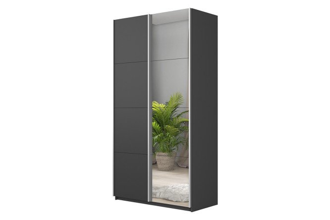 Изображение товара Шкаф-купе 2-дверный Cors 120х230 см серый диамант с зеркалом