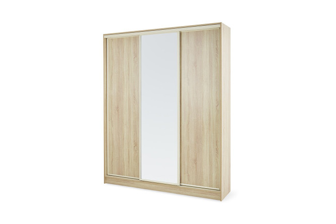 Изображение товара Трехдверный шкаф-купе Home с зеркальной дверью и 6 полками