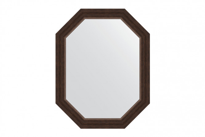 Изображение товара Настенное зеркало в багетной раме EVOFORM Polygon палисандр 56х71 см
