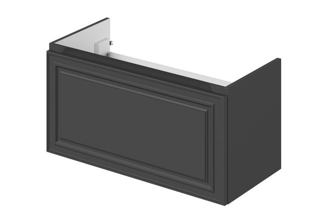 Изображение товара Подвесная тумба под раковину Verona 79 см графит МДФ дизайн для ванной