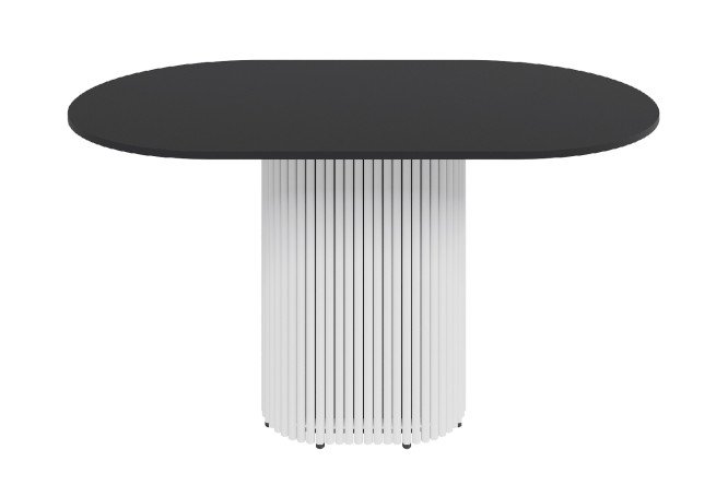 Изображение товара Стол GENGLASS Trubis oval с трубчатым подстольем 140х75х80 см