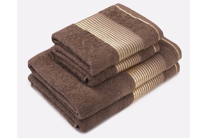 Изображение товара Набор махровых полотенец Модерн 4 шт 50х90 70х140 см из хлопка