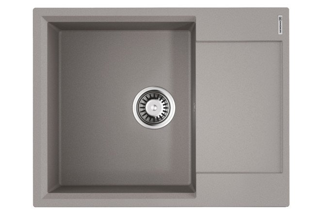 Изображение товара Врезная мойка с крылом OMOIKIRI Daisen 65T-GR 65х51х21 см из tetogranit