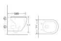 Унитаз подвесной ORANGE C07-100w 36.5х41х56.5 см