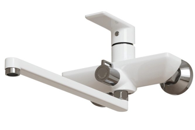 Изображение товара Смеситель MIXLINE City White ML33-02 для ванной комнаты