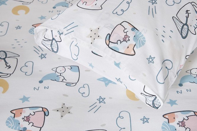 Комплект постельного белья MICASA kids Cats 112х147 см