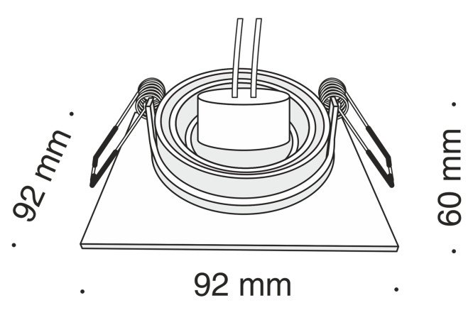 Светильник встраиваемый MAYTONI Downlight Atom 9.2x6x9.2 см, GU10