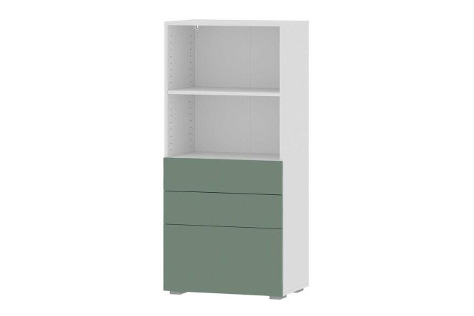 Изображение товара Стеллаж детский Оскар мини с 3 ящиками 60х130х39,6 см