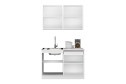 Кухонный гарнитур Тренд 120х217х60 см, цвет каркаса белый, фасада кашемир