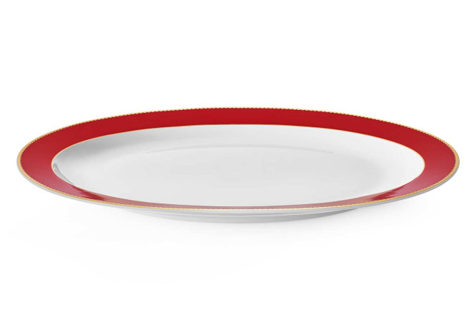 Изображение товара Блюдо HOFF Щелкунчик из костяного фарфора 31,3х2,4х21,5 см мультиколор