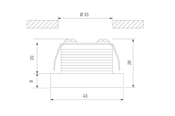 Светильник встраиваемый ELEKTROSTANDARD Mattis 4.3x0.8x4.3 см, LED