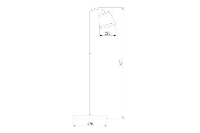Светильник напольный EUROSVET Montero 47x163x47 см, E27