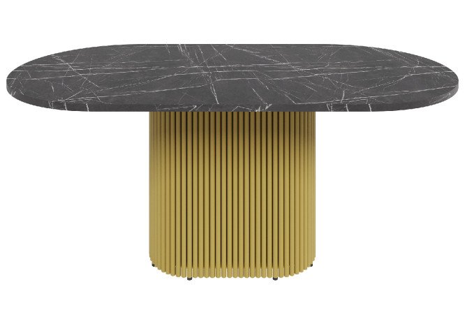 Изображение товара GENGLASS Trubis oval - стол 180x75x90 см, ЛДСП, овальная столешница