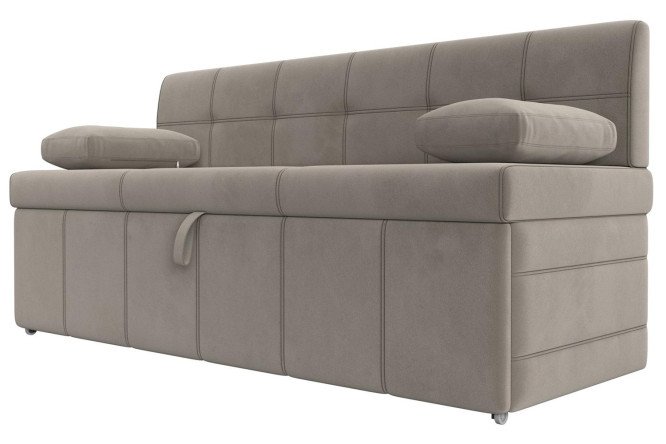 Изображение товара Диван кухонный Лео 182х81х64 см микровельвет стильный и практичный дизайн для кухни