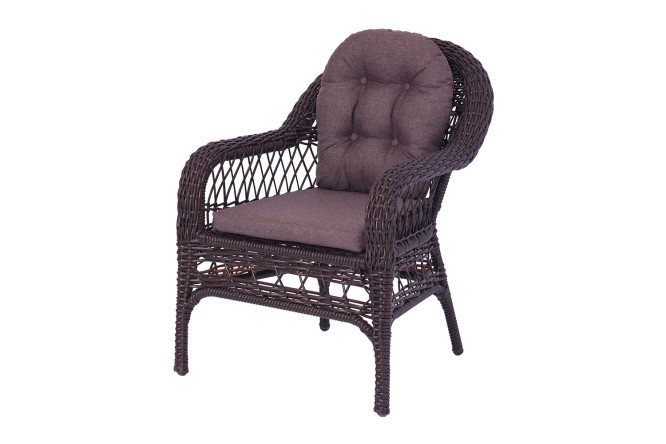 Изображение товара Кресло Nika цвет мягких элементов коричневый