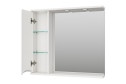 Зеркало-шкаф Элвис 85 П-Элв-01085-011Л c LED-подсветкой 83.2х74.2х15 см, Левый
