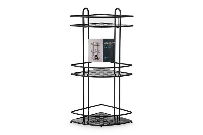 Полка угловая 3-ярусная BERKRAFT Practical ZC1117 27x69x27 см