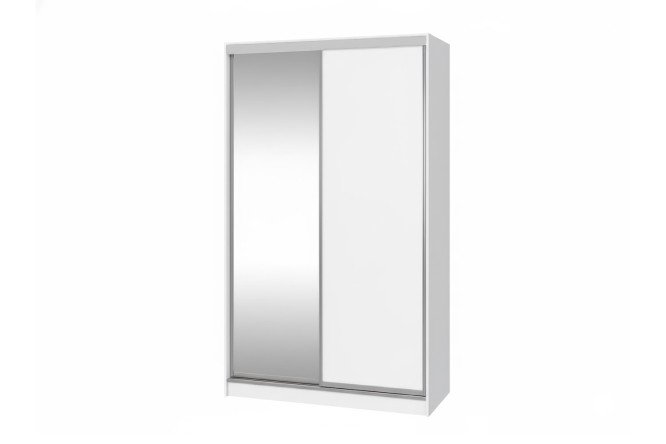 Изображение товара Шкаф-купе Home 135х229,5 см белый с зеркалом для спальни и прихожей