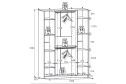 Корпус шкафа для одежды и белья Харрис 160х230,5х57,9 см
