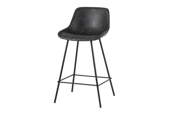 Изображение товара Стул барный Texas 75 см серый искусственная кожа металлические ножки