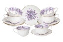 Чайный набор Lefard Lilac 6 перс., 12 предм., Фарфор