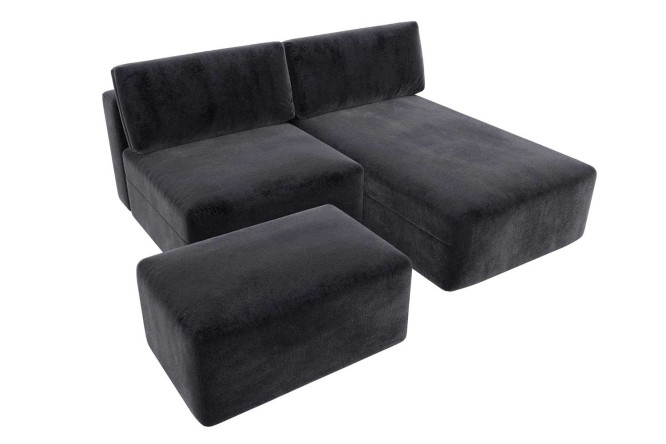 Изображение товара Угловой диван-кровать Лига 060 модульный с пуфом 267х84х187 см