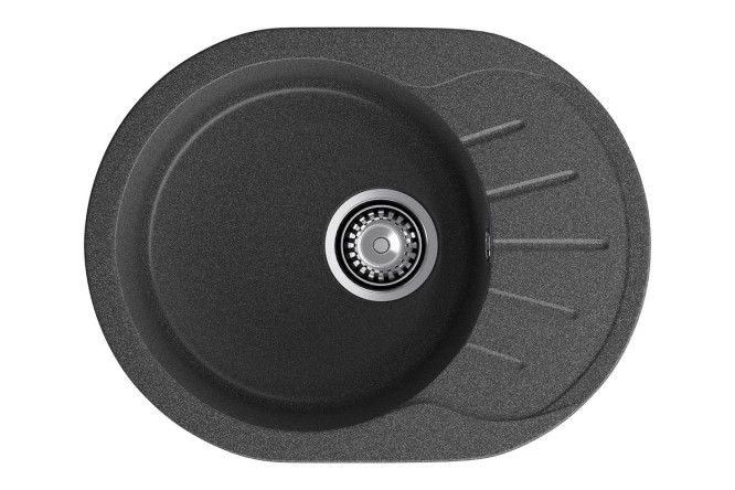 Изображение товара Мойка врезная с крылом GRANFEST Rondo GF-R-580L 57х44х20 см