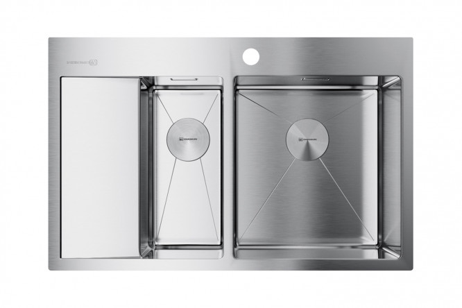 Изображение товара Мойка врезная OMOIKIRI Akisame 78 см с крылом из нержавеющей стали