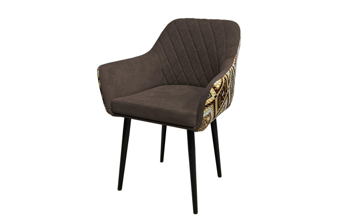 Изображение товара Стул Chester с подлокотниками, велюровая обивка, металл 63x86x58 см