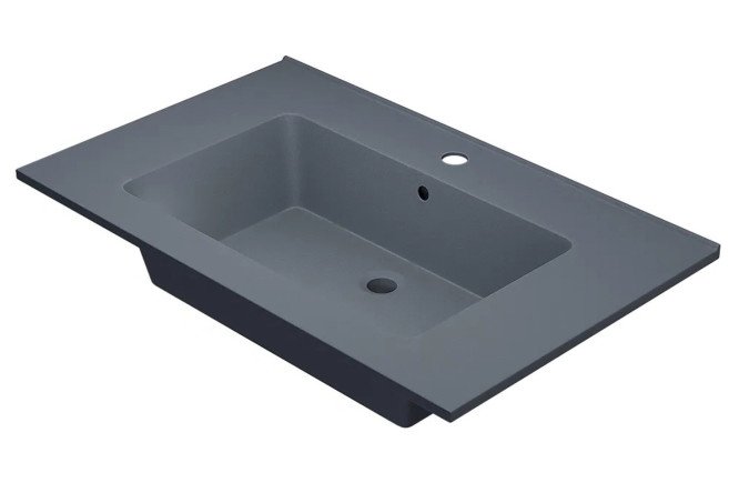 Изображение товара Раковина для ванной Parma Quartz 291003006 полувстроиваемая 76,5х15,8х47,5 см