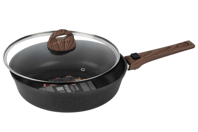 Изображение товара Сковорода с крышкой PANAIRO Barbara Black 21 см