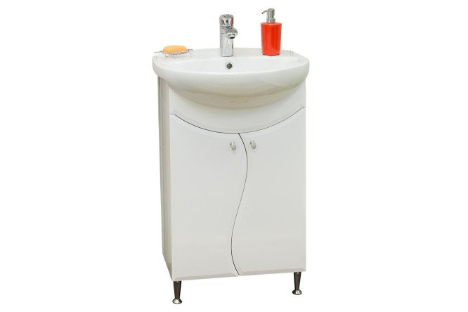 Изображение товара Тумба под раковину Sanflor Лина 49.6 см, цвет белый