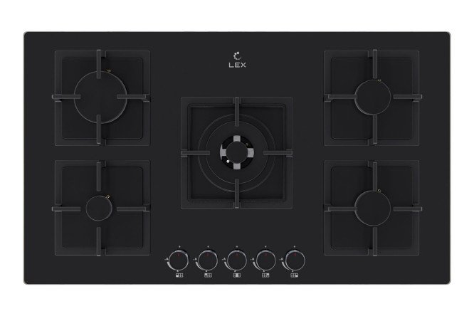 Изображение товара Газовая варочная панель LEX GVG 954 BBL, чёрный 86 см