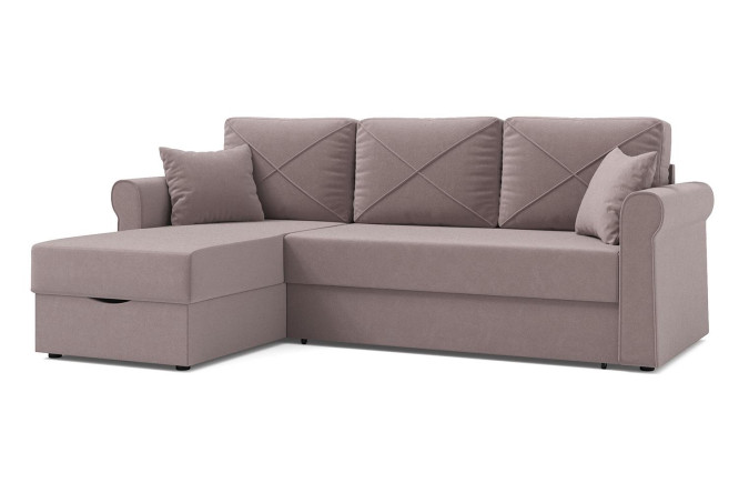 Изображение товара Угловой диван-кровать Бэль с механизмом дельфин, размеры 230x93x84 см