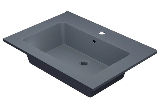 Изображение товара Раковина для ванной Parma Quartz 291003002 Полувстраиваемая, 66х15.5х47.5 см