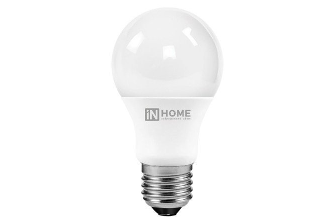 Изображение товара Лампа светодиодная IN HOME Vision care LED E27, 8W, Груша, 4000 К, Естественный