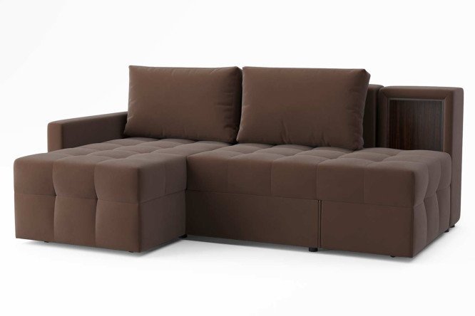 Изображение товара Угловой диван-кровать Олимп с левым углом Еврокнижка 210х90х150 см