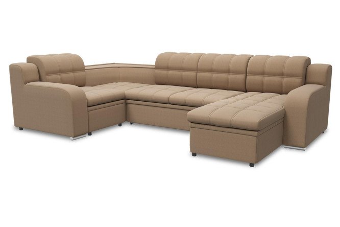 Изображение товара П-образный диван-кровать Жемчуг с механизмом дельфин 346х92х204 см