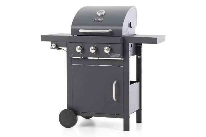 Изображение товара Газовый гриль 11101 для барбекю на улице объемная рабочая поверхность сталь эмаль