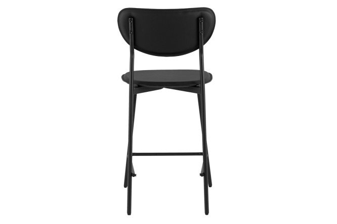 Стул барный Stool Group Minnie 42х89х49.5 см, цвет обивки чёрный, ножек чёрный