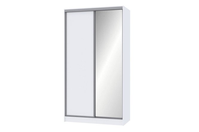Изображение товара Шкаф-купе Home 123,2х229,5 см белый с зеркалом