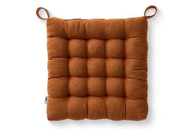 Изображение товара Подушка на стул HOFF Сит 38х38 см терракотового цвета с липучками