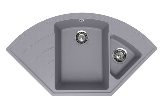 Изображение товара Врезная кухонная мойка Marta 100х55х22 см с крылом из кварцевого композита