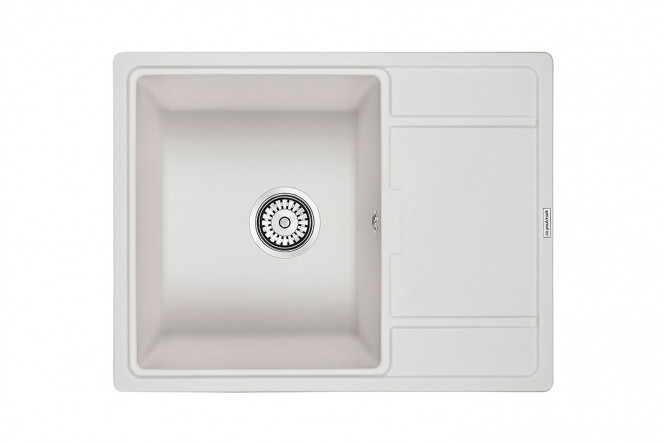 Изображение товара Врезная кухонная мойка с крылом PAULMARK Weimar PM216550-WH 65x50x20 см