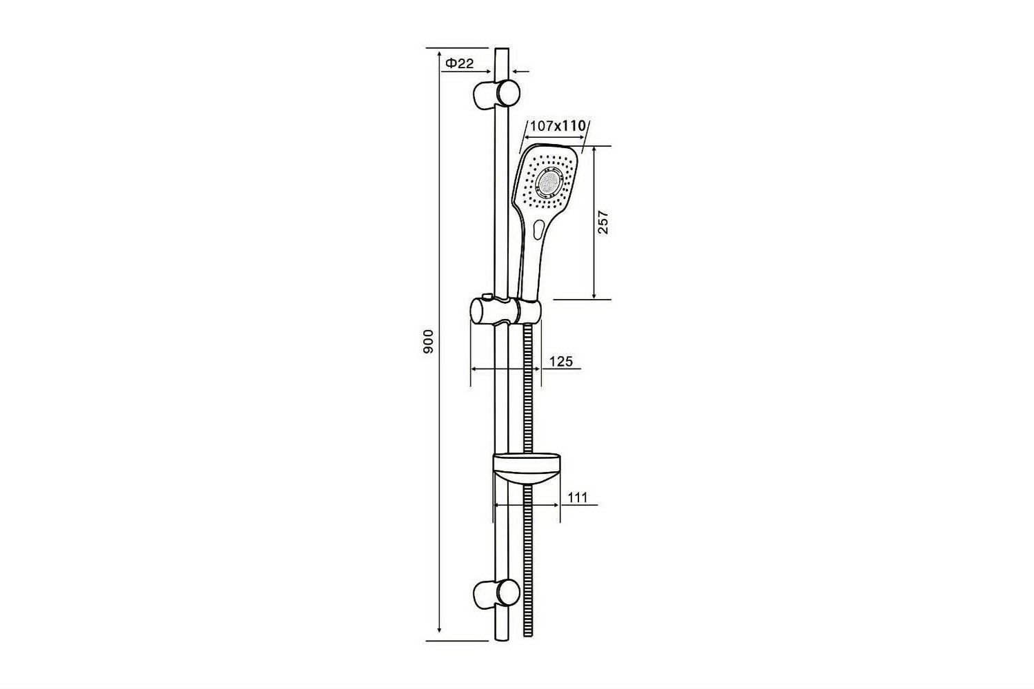 фото Душевой гарнитур o-shower os073 orange